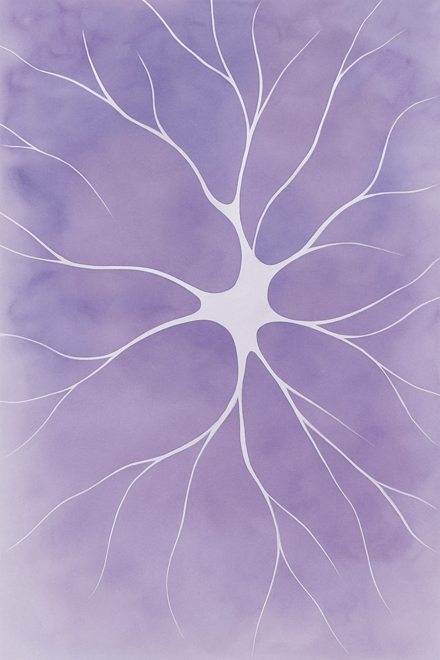 Neuronales Netzwerk als Symbol für Neurodivergenz, psycholgische Beratung und Vielfalt